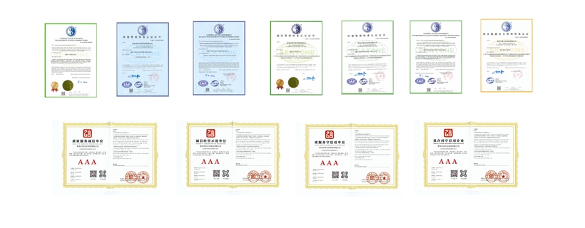 Passed various famous customers' factory audit and national certificate.